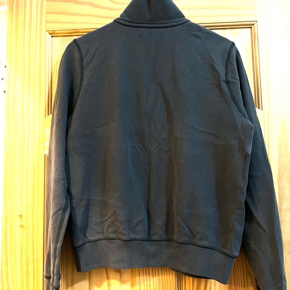 Abercrombie and Fitch Women's Dark Gray/Black Quarter Zip Sweatshirt - Picture 3 of 5